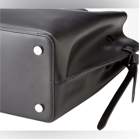 NWT Michael Kors Hamilton Legacy Small Leather Belted Satchel Black - Picture 4 of 11